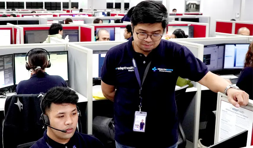 Healthscope team members supporting a client operation